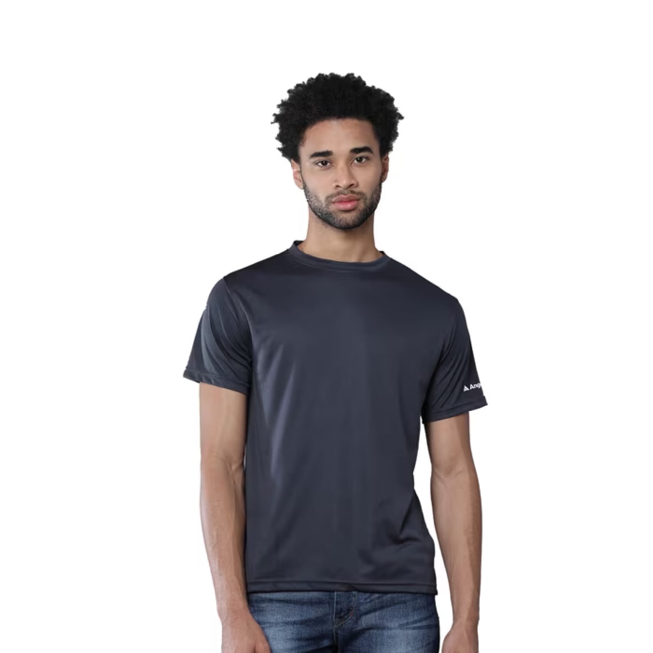 Greys&Blues Mobilitee Round Neck T-Shirt- Dark Grey